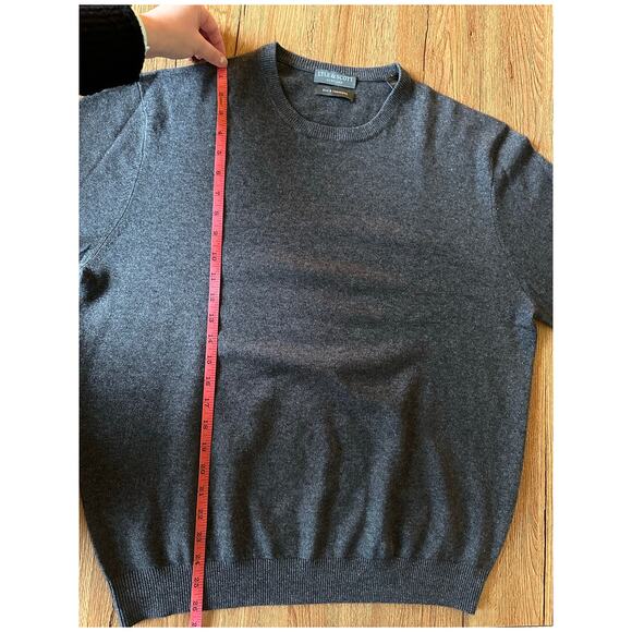 Lyle & Scott Scotland Silk & Cashmere Gray Sweater Size Large - Picture 6 of 6